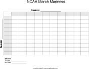 100 Square March Madness Grid