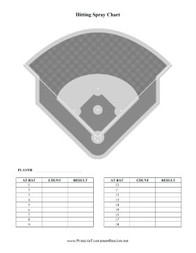 Baseball Hitting Spray Chart 