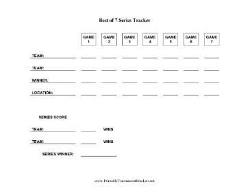 Best Of 7 Series Tracker 