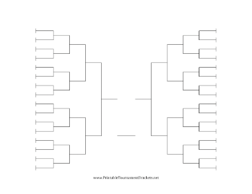 Blank Tournament Bracket 