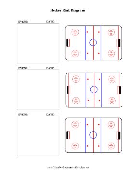 Hockey Rink Diagram Three With Notes 