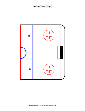 Hockey Rink Half Right Diagram 