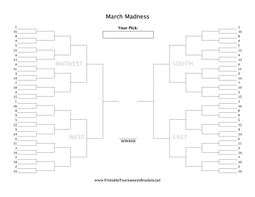 March Madness Bracket 