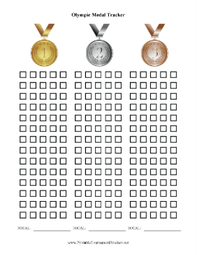 Olympics Medals Tracker Illustrated 