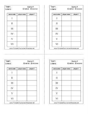 Volleyball Lineup Sheet 4up 