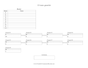 10 Team Gauntlet Bracket