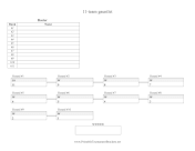 11 Team Gauntlet Bracket