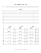 12 Doubles Round Robin