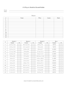 13 Doubles Round Robin