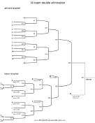 14 Team Double Elimination Bracket