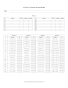 16 Doubles Round Robin