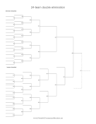 24 Team Double Elimination Bracket