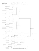 26 Team Double Elimination Bracket