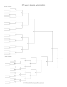 27 Team Double Elimination Bracket