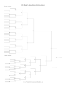 30 Team Double Elimination Bracket