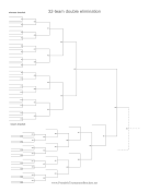 32 Team Double Elimination Bracket