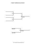 4-Team Multilevel Tournament Bracket