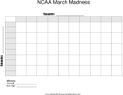 50 Square NCAA March Madness Grid