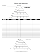 6-Tier Pyramid Tournament Bracket