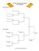 6 Team Double Elimination Cornhole