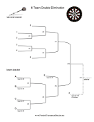 6 Team Double Elimination Darts Tournament