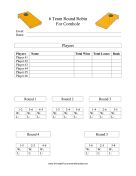 6 Team Round Robin Cornhole