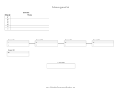 6 Team Gauntlet Bracket