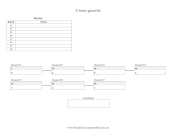 8 Team Gauntlet Bracket