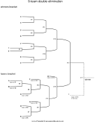 9 Team Double Elimination Bracket