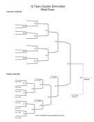 Blind Draw 12 Team Double Elimination Bracket