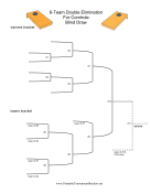 Blind Draw 6 Team Double Elimination Cornhole