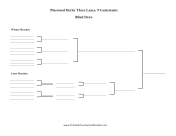 Blind Draw Double Elimination Pinewood Derby Three Lanes