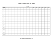 Fantasy Football Draft 16 Teams