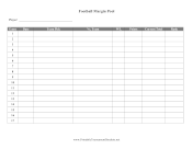 Football Margin Pool By Player