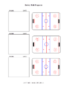 Hockey Rink Diagram Three With Notes
