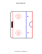 Hockey Rink Half Left Diagram