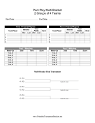 Pool Play Multi Bracket 2 Groups Of 4