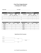 Pool Play Single Bracket 2 Groups Of 4