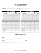 Pool Play Single Bracket 2 Groups Of 5