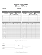 Pool Play Single Bracket 2 Groups Of 6